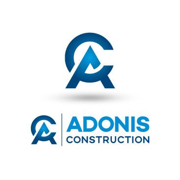 Adonis Construction Logo Tasarımı yarışmasına tasarımcı Ersin Esra tarafından sunulan  tasarım 