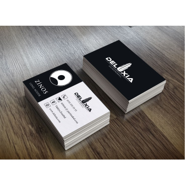 DELUXIA GAYRİMENKUL KARTVİZİT TASARIMI yarışmasına tasarımcı chikeo tarafından sunulan  tasarım 