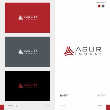 ASUR İNŞAAT İÇİN LOGO TASARIM yarışmasına tasarımcı omerardicli tarafından sunulan  tasarım 