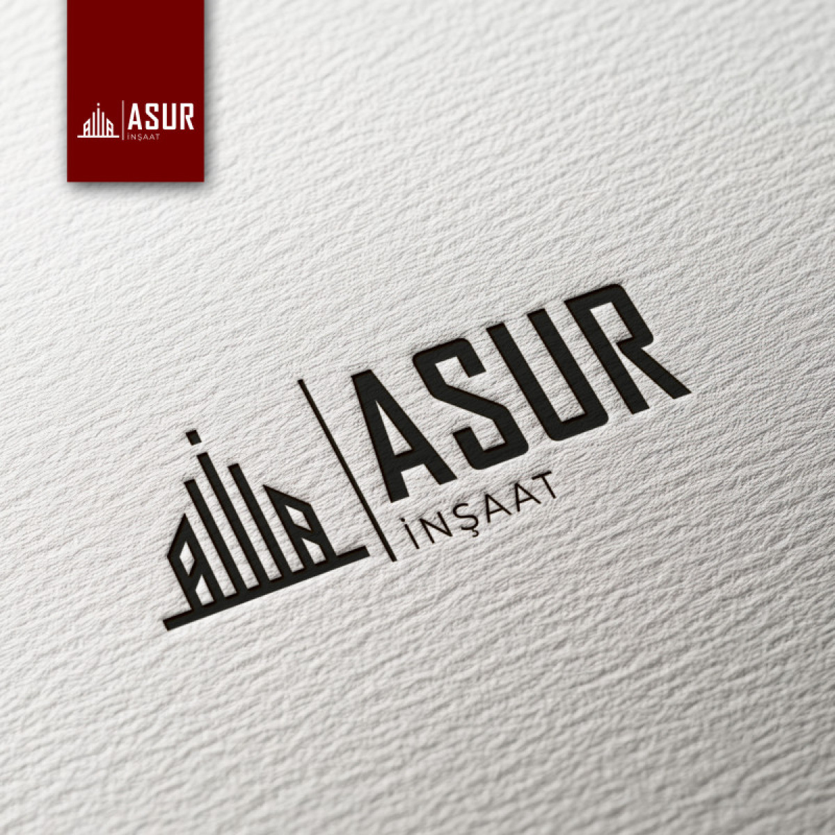 Tasarlayan pinkselldesign-ASUR İNŞAAT İÇİN LOGO TASARIM