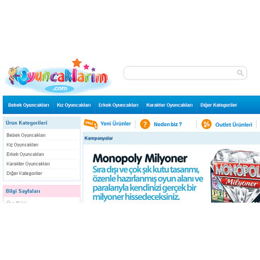 Oyuncak sitemize yeni logo tasarımı  yarışmasına tasarımcı rainboy tarafından sunulan  tasarım 