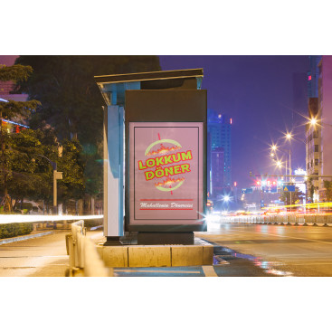 LOKKUM DÖNER LOGO TASARIMI yarışmasına tasarımcı Flu Medya™ tarafından sunulan  tasarım 