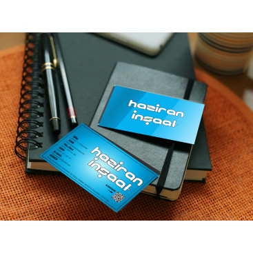 Haziran İnşaat'ın kartvizitini tasarla yarışmasına tasarımcı Habil Çoban tarafından sunulan  tasarım 