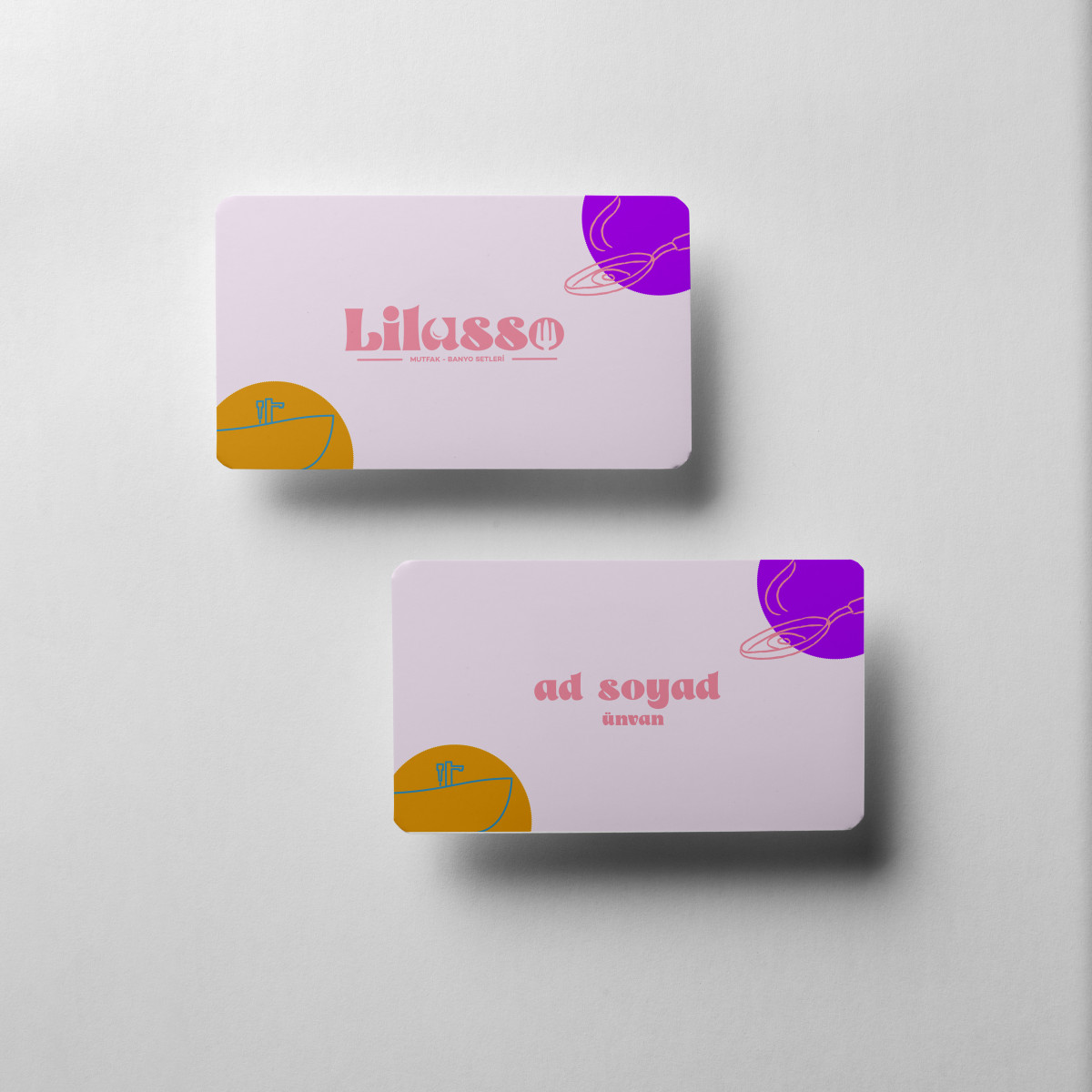 Tasarlayan personanongreta-''LİLASSO'' MARKASI İÇİN LOGO-KARTVİZİT
