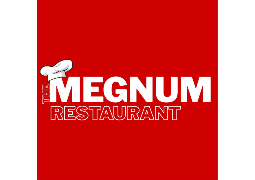 The Megnum Restoranı İçin Logo Tasarım. yarışmasına tasarımcı MEGnc tarafından sunulan  tasarım 