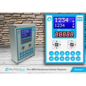 PRO-860 membrane switch tasarımı yarışmasına tasarımcı belirgin tarafından sunulan  tasarım 
