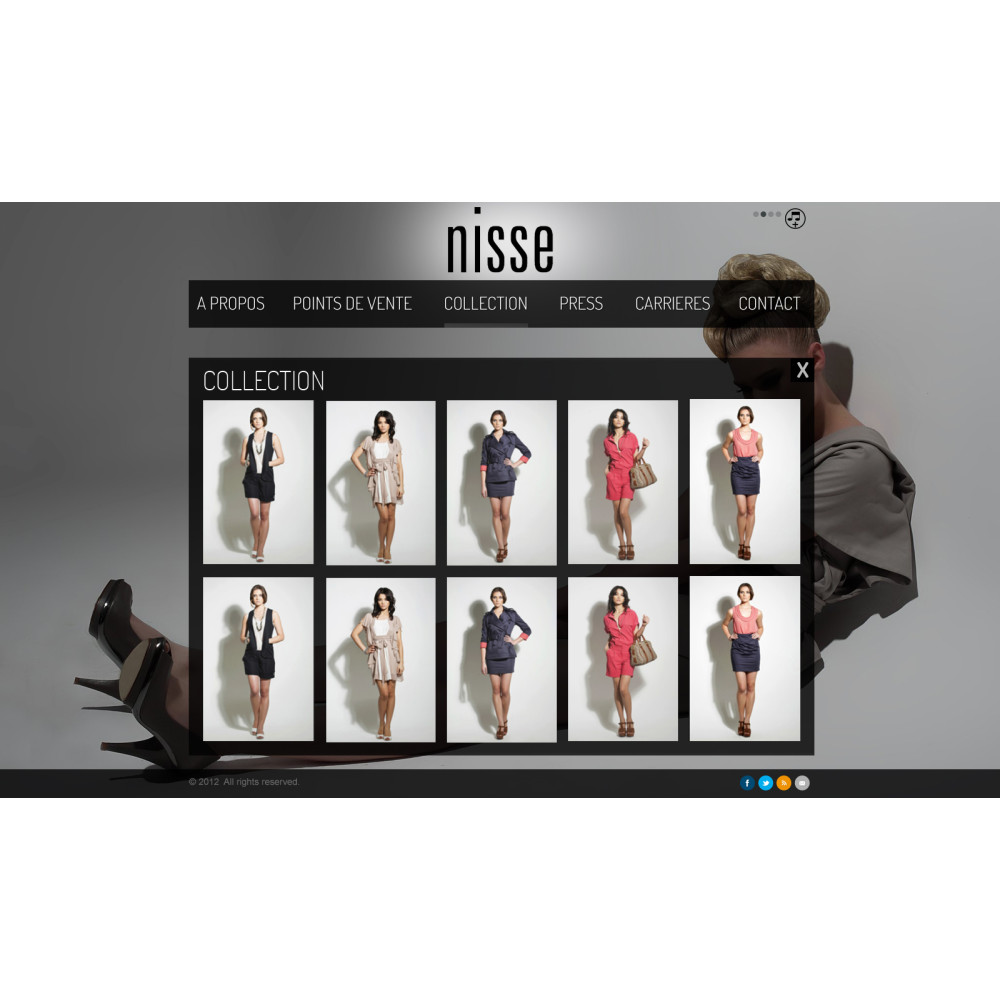 Moda Web Site Tasarım yarışmasına lavanta tarafından girilen tasarım