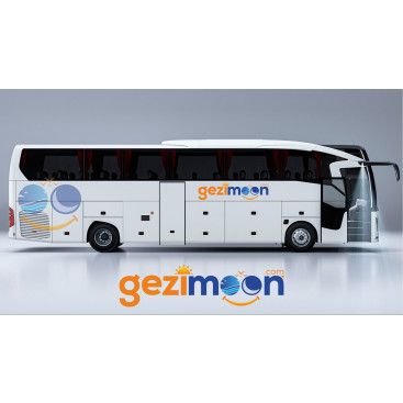 tur acentası için ilgi çekici göze hitap edecek  tabela otobüs yazısı ve cam vs yarışmasına tasarımcı 443618 tarafından sunulan  tasarım 