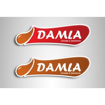 DAMLA Çikolata ve Şekerleme logo tasarım yarışmasına tasarımcı srcnbyrk tarafından sunulan  tasarım 