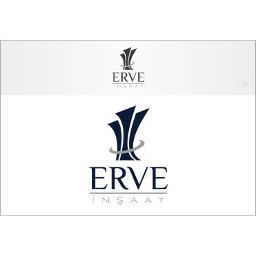 ERVE İnşaat İçin Logo+KurumsalKimlik yarışmasına tasarımcı BiArt tarafından sunulan  tasarım 