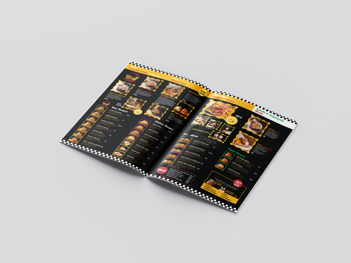 Tasarlayan Bbusra21-Burger Restoran Menu Tasarimi 
