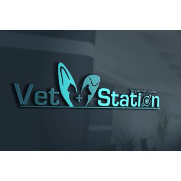 VET STATION VETERİNER KLİNİĞİ   LOGO  yarışmasına tasarımcı ozlem45 tarafından sunulan  tasarım 