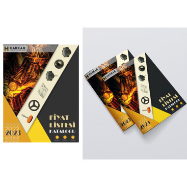 HAKKAR MAKİNA FİYAT LİSTESİ KAPAK SAYFA yarışmasına tasarımcı dasein'oe tarafından sunulan  tasarım 