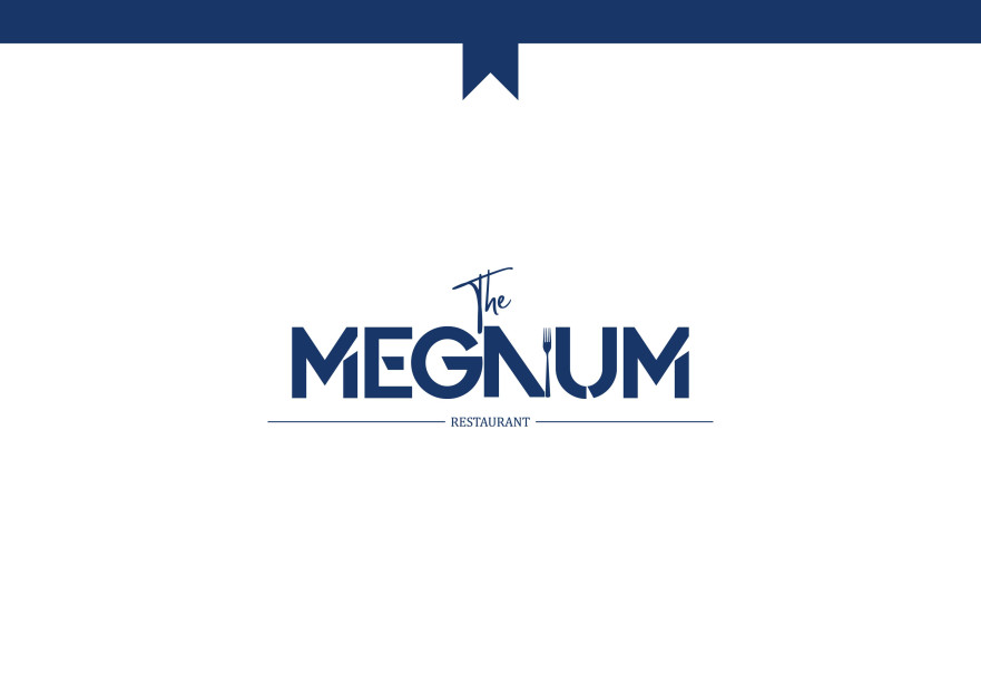 The Megnum Restoranı İçin Logo Tasarım. yarışmasına tasarımcı hilalcabas tarafından sunulan  tasarım 