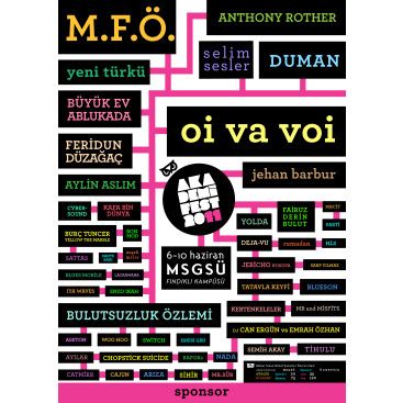 Akademifest 2011 Afiş Tasarımı yarışmasına tasarımcı mathilda tarafından sunulan  tasarım 
