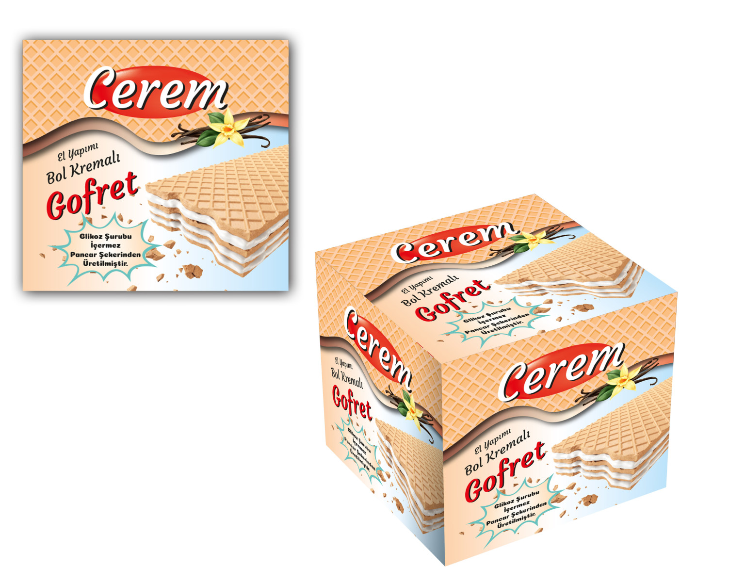 Tasarlayan AyhaNN™-Özel Nostalji Gofret kutusu ve Logosu 
