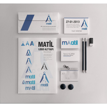 MATİL A.Ş Logo ve Kurumsal Kimlik  yarışmasına tasarımcı gacalbros tarafından sunulan  tasarım 