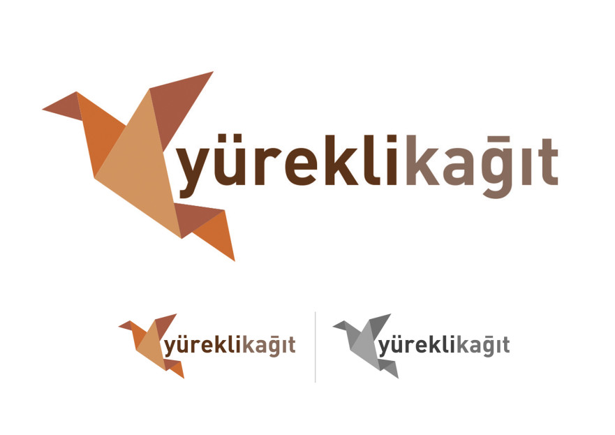 Yürekli Kağıt Yeni Logosunu Arıyor. yarışmasına tasarımcı grafikodam tarafından sunulan  tasarım 