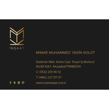 myk inşaat (Muhammed Yasin Kolot) yarışmasına tasarımcı tunca2 tarafından sunulan  tasarım 