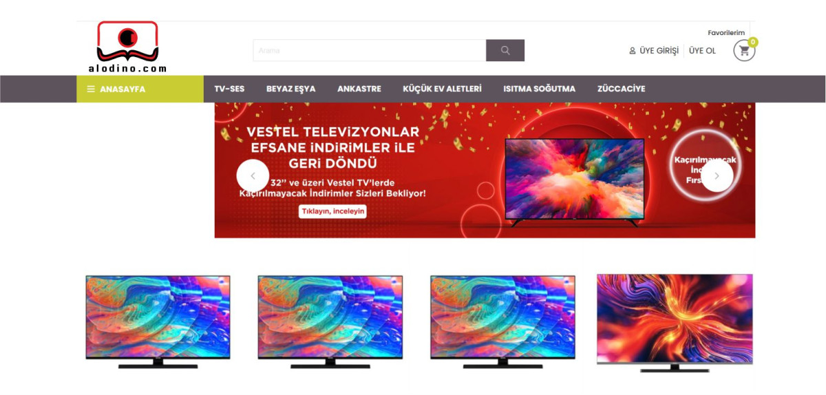 Tasarlayan frkn99-(alodino.com) e ticaret sitesi için 