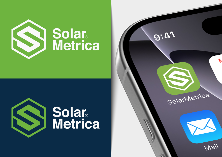 solarmetrica.com İçin Yenilikçi Logo yarışmasına tasarımcı MS™ tarafından sunulan  tasarım 