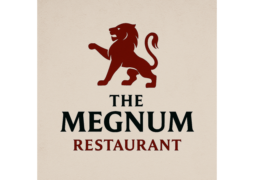 The Megnum Restoranı İçin Logo Tasarım. yarışmasına tasarımcı inanç doğan tarafından sunulan  tasarım 
