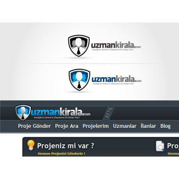 UzmanKirala.com Logo Revizyonu yarışmasına tasarımcı tombulkedi tarafından sunulan  tasarım 