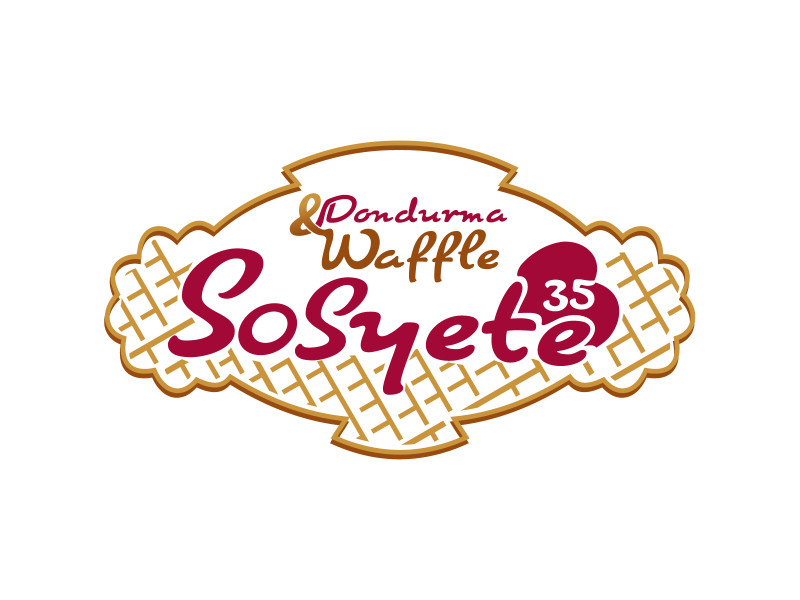 waffle&dondurma cafe için logo 