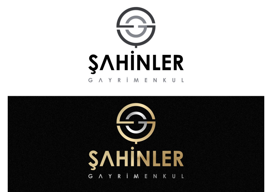 Şahin Gayrimenkul Logo + Kurumsal Kimlik yarışmasına tasarımcı Dyzyn tarafından sunulan  tasarım 