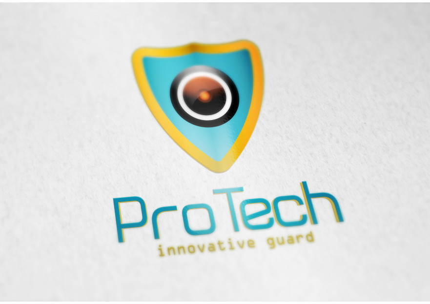 Protech Güvenlik Logo-amblem tasarımı yarışmasına tasarımcı •Peregrine• tarafından sunulan  tasarım 