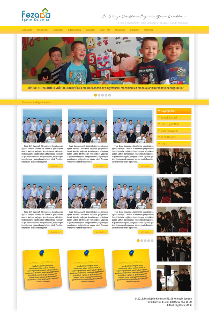 Tasarlayan m_e_c-Özel Okul Web Sitesi