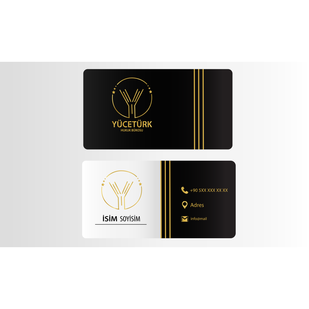 avukatlık ofisine logo ve kart tasarlama yarışmasına bestekse tarafından girilen tasarım