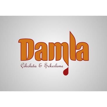 DAMLA Çikolata ve Şekerleme logo tasarım yarışmasına tasarımcı Esraya tarafından sunulan  tasarım 