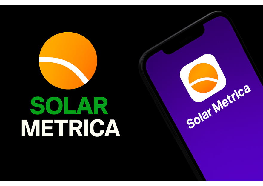 solarmetrica.com İçin Yenilikçi Logo yarışmasına tasarımcı inanç doğan tarafından sunulan  tasarım 