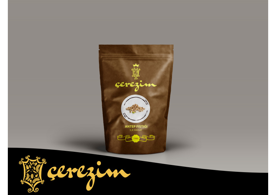 KURUYEMİŞ LOGO VE AMBALAJ TASARIMI yarışmasına tasarımcı hattori hanzo® tarafından sunulan  tasarım 