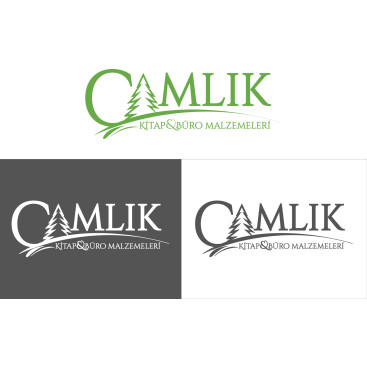 ÇAMLIK KİTAP-KIRTASİYE İÇİN LOGO TASARIM yarışmasına tasarımcı SantaCrea tarafından sunulan  tasarım 