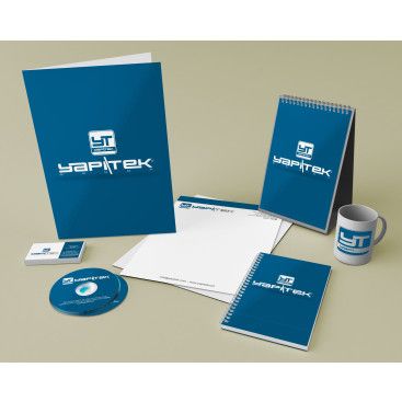 YAPITEK İNŞAAT LOGO+KURUMSAL KİMLİK İÇİN yarışmasına tasarımcı RΛPİDO tarafından sunulan  tasarım 