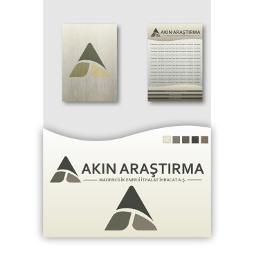 AkınMadencilik KurumsalKimliğini Arıyor! yarışmasına tasarımcı hekmedya tarafından sunulan  tasarım 