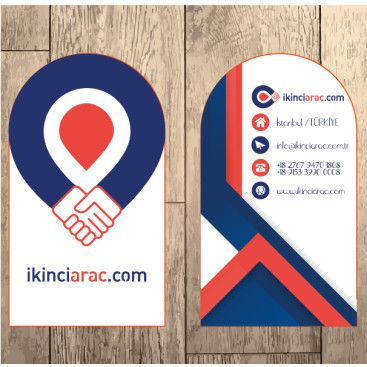 İKİNCİARAÇ İÇİN EN İYİ KARTVİZİT yarışmasına tasarımcı smletoo tarafından sunulan  tasarım 