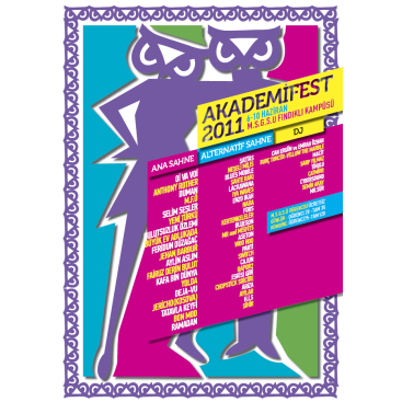 Akademifest 2011 Afiş Tasarımı yarışmasına tasarımcı umutcoan tarafından sunulan  tasarım 