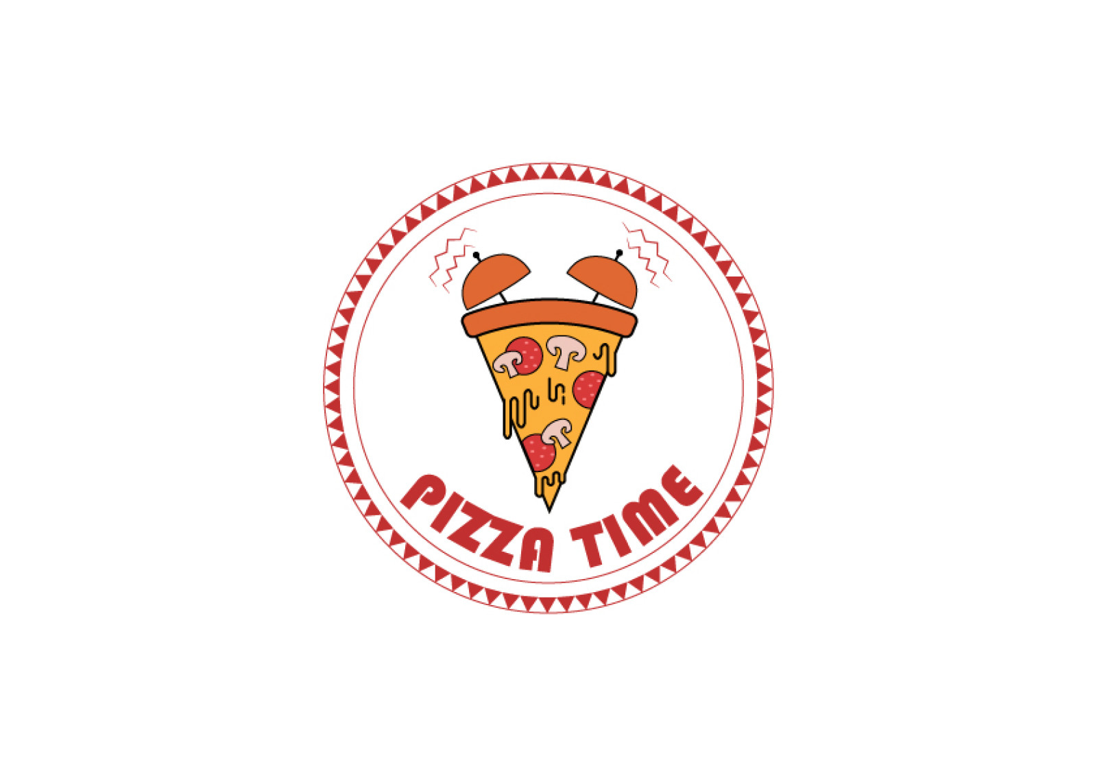 Tasarlayan emr77-Pizza Time Logo Tasarım Yarışması