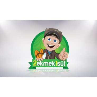 2ekmek1sut.net web sitesi logo tasarımı yarışmasına tasarımcı peraworks tarafından sunulan  tasarım 
