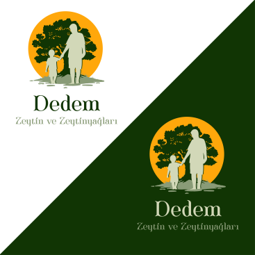 dedem zeytin ve zeytinyağlari için logo yarışmasına tasarımcı visual_as_usual tarafından sunulan  tasarım 