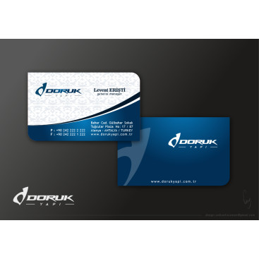 Doruk Yapı Aş. Logo, kartvizit tasarımı yarışmasına tasarımcı volkanKocaman tarafından sunulan  tasarım 