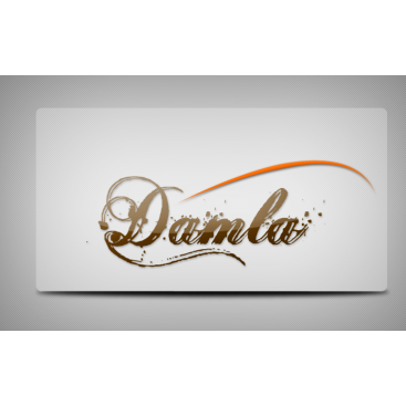 DAMLA Çikolata ve Şekerleme logo tasarım yarışmasına tasarımcı DirtyBlack tarafından sunulan  tasarım 