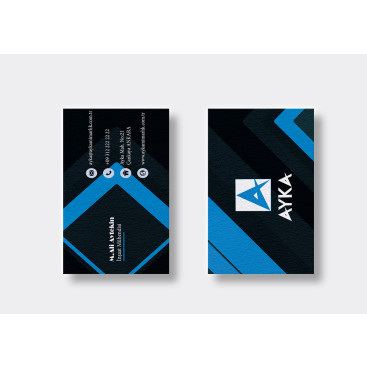 Kartvizit tasarımı yarışmasına tasarımcı acarozo tarafından sunulan  tasarım 