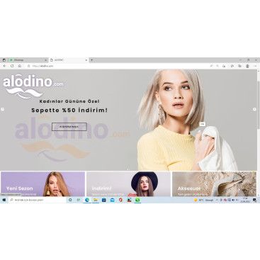 (alodino.com) e ticaret sitesi için  yarışmasına tasarımcı 2N1K tarafından sunulan  tasarım 