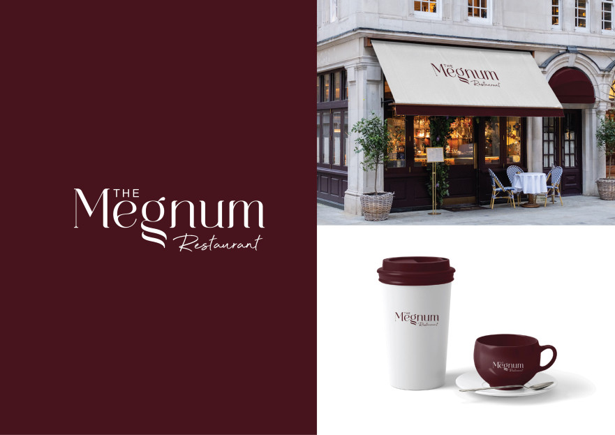 The Megnum Restoranı İçin Logo Tasarım. yarışmasına tasarımcı brcerby tarafından sunulan  tasarım 