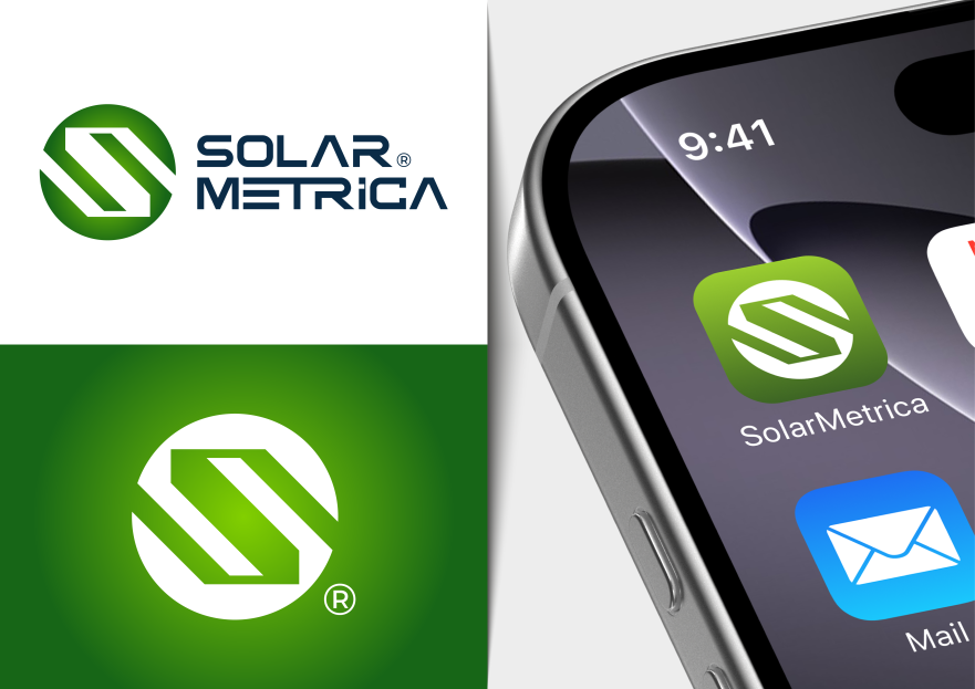 solarmetrica.com İçin Yenilikçi Logo yarışmasına tasarımcı MS™ tarafından sunulan  tasarım 