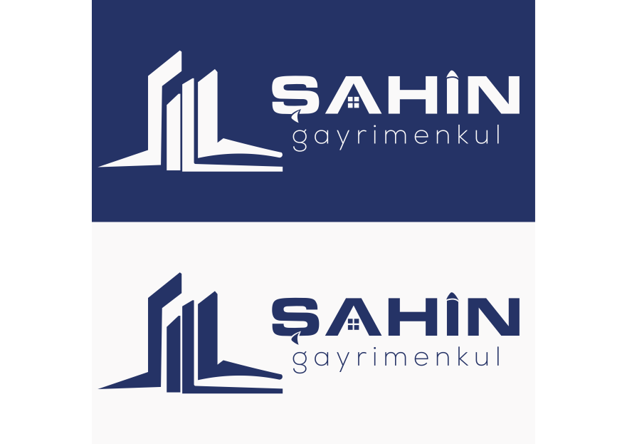 Şahin Gayrimenkul Logo + Kurumsal Kimlik yarışmasına tasarımcı Burk3V tarafından sunulan  tasarım 